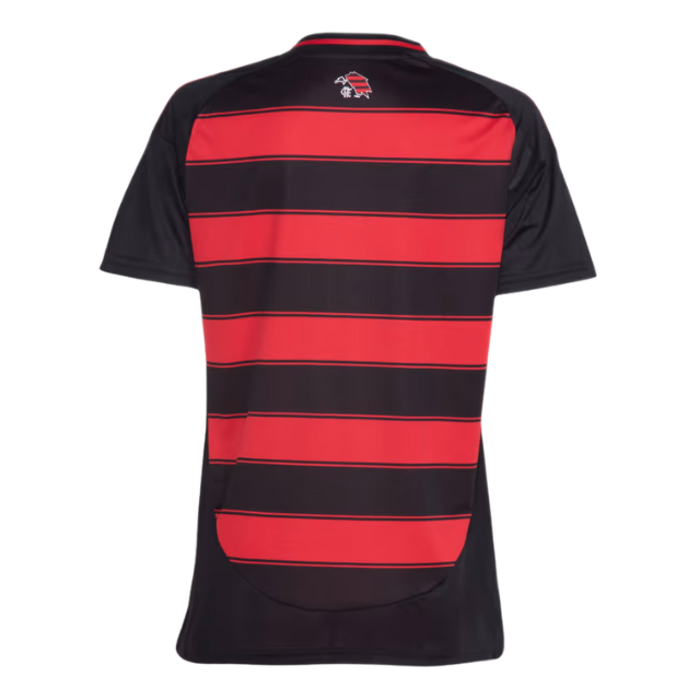 Camisa Flamengo I 24/25  Torcedor Adidas Feminina - Vermelho e Preto