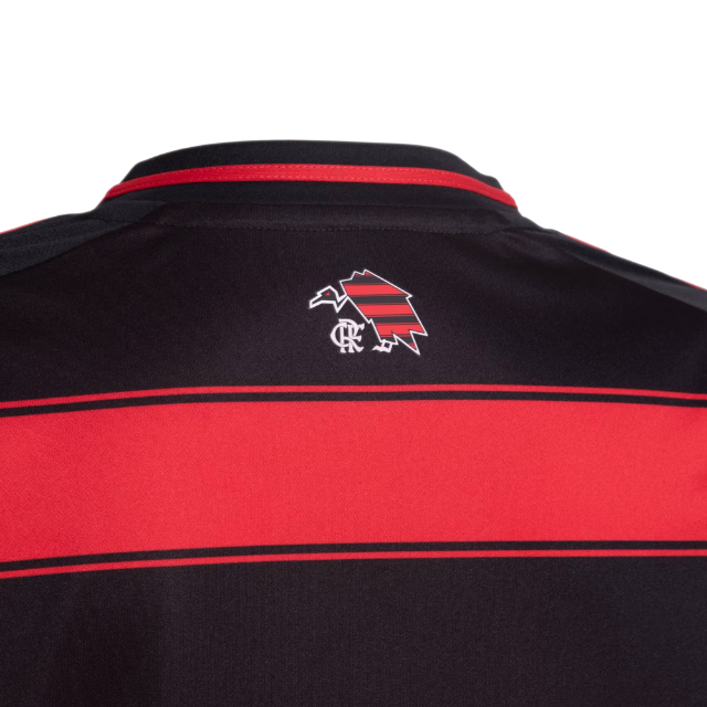 Camisa Flamengo I 24/25  Torcedor Adidas Feminina - Vermelho e Preto