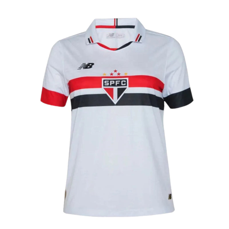 Camisa São Paulo I 24/25 - Torcedor New Balance Feminina - Branca