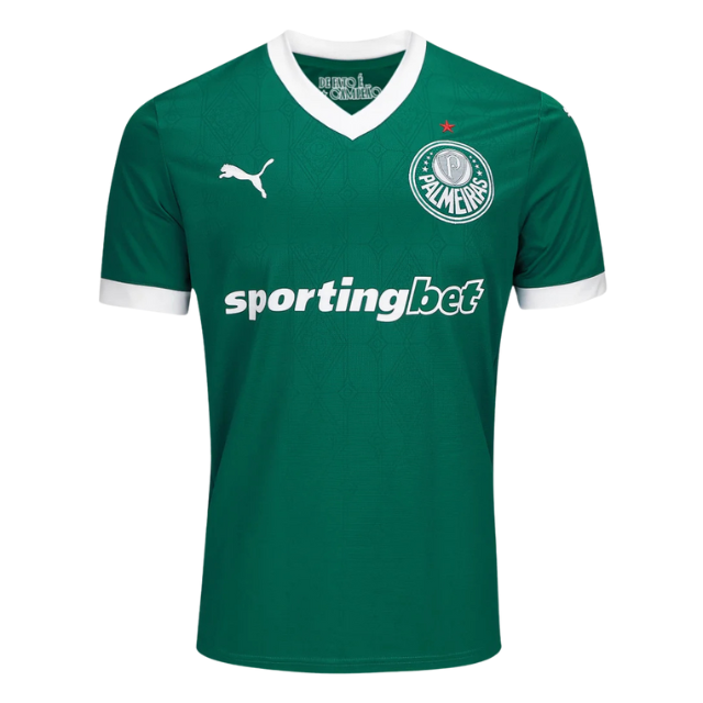 Camisa Palmeiras Home 25/26 - Torcedor Puma Masculina - Verde