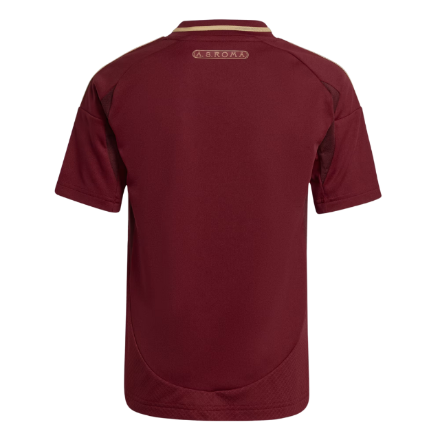 Camisa Roma I 24/25 - Torcedor Adidas Masculina - Vermelho com detalhes em dourad