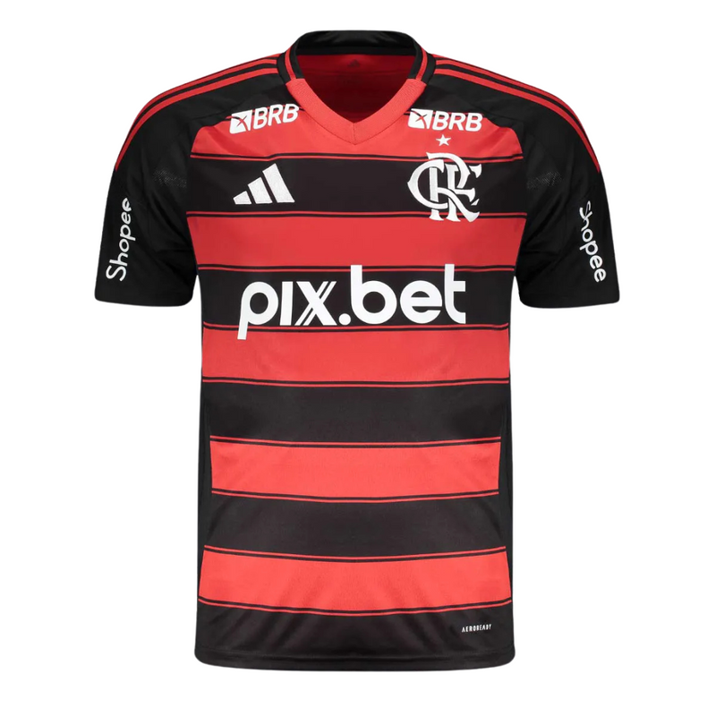 Camisa Flamengo I 25/26 - Torcedor Adidas Masculina Com patrocínio
