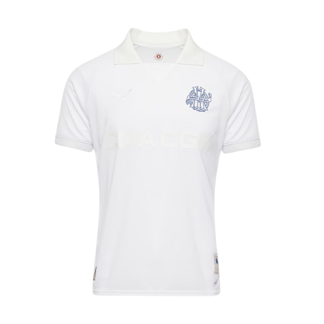 Camisa Marseille aniversário 125th 2024/25 Torcedor Masculina - Branca