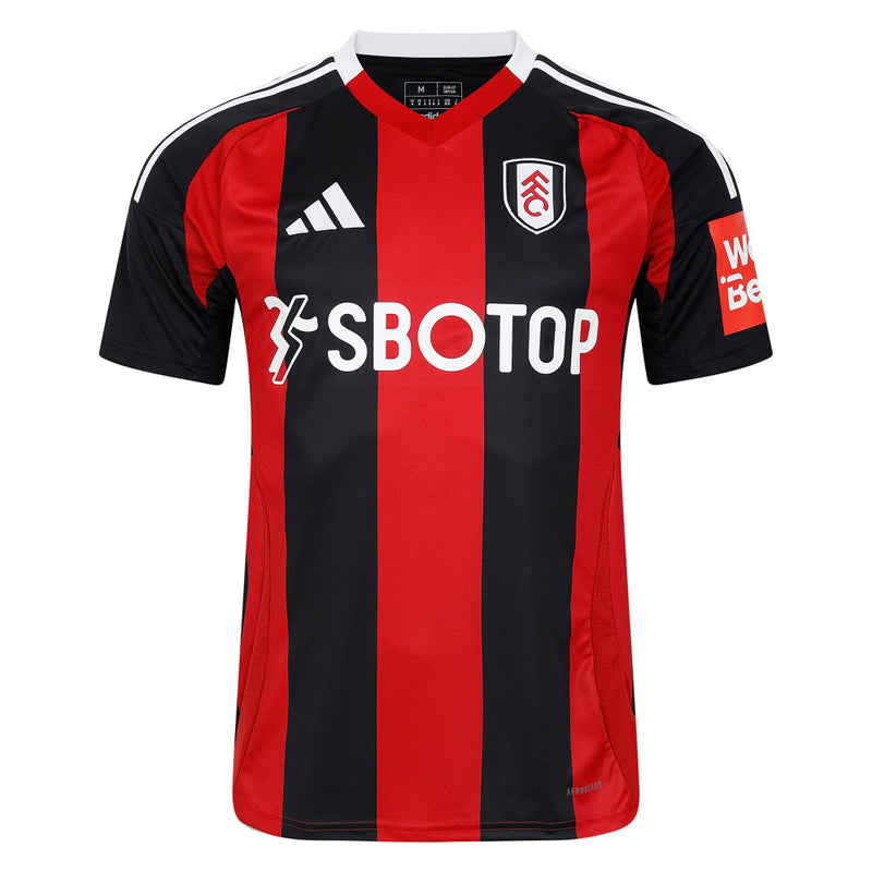 Camisa Fulham Away 24/25 - Torcedor Adidas Masculina - Preta e Vermelha