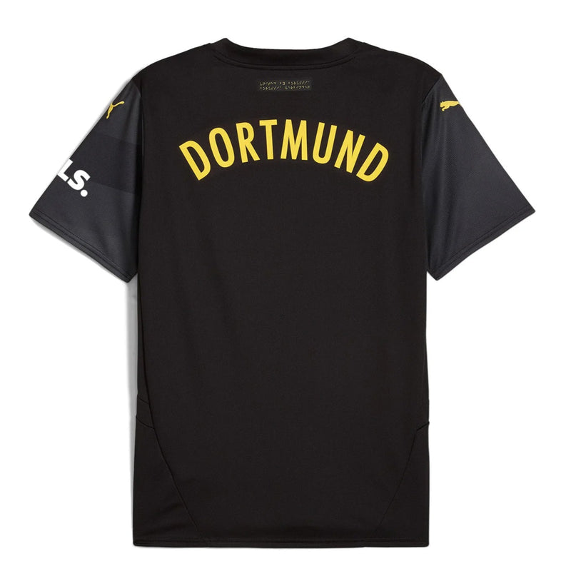 Camisa Borussia Dortmund II 24/25 - Torcedor Puma Masculina - Preta com detalhes em amarelo