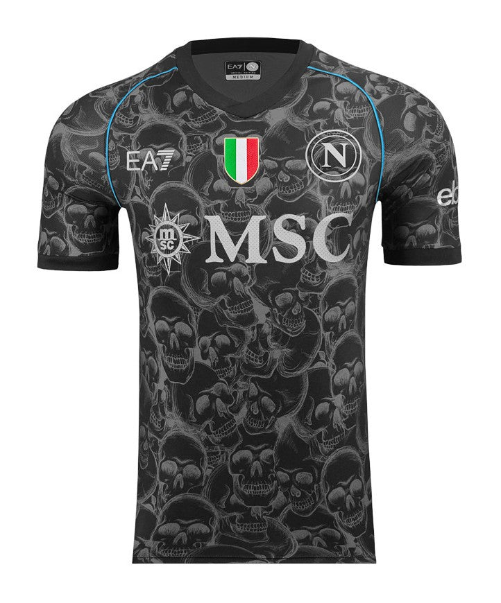Camisa Napoli Edição especial 23/24 - Torcedor EA7 Masculina - Preta