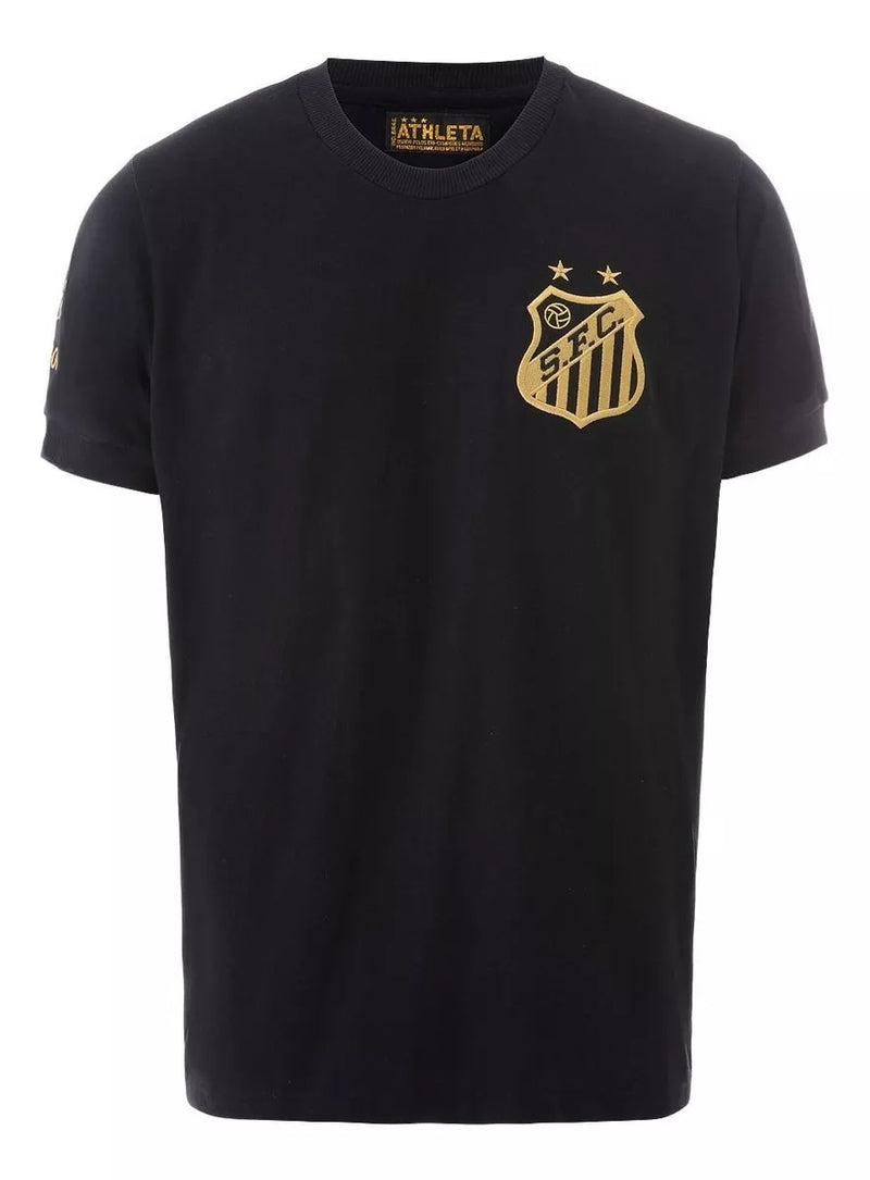 Camisa Santos Retrô Pelé Mil Gols Preta Oficial