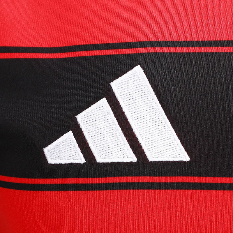 Regata Flamengo I 25/26 Adidas Masculina - Preto e vermelho