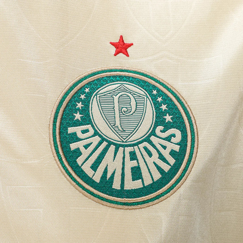 Camisa Palmeiras III 24/25 - Torcedor Puma Feminina - Dourada com detalhes em verde