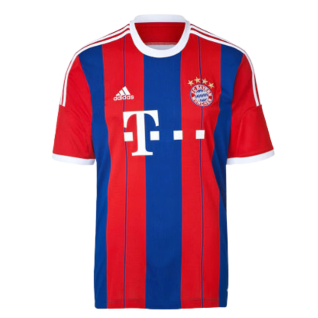 Camisa Retrô Bayern de Munique I 2014/2015 - Masculina Adidas - Azul e vermelha