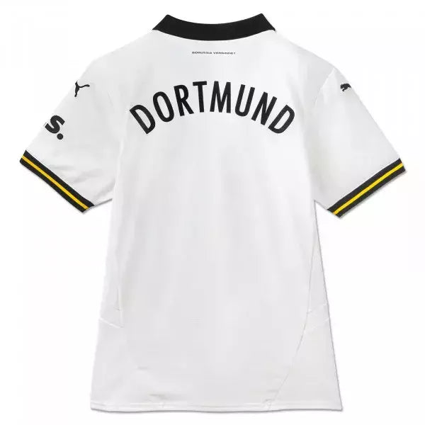 Camisa Borussia Dortmund III 24/25 - Torcedor Puma Masculina - Branca com detalhes em preto e amarelo