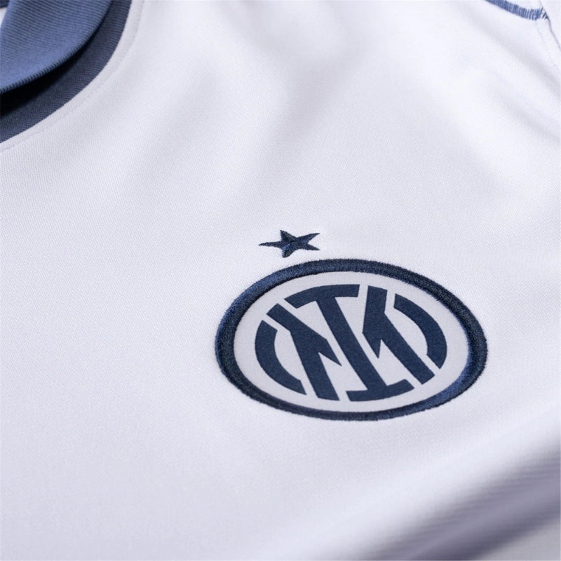 Camisa Inter de Milão II 24/25 - Torcedor Nike Masculina - Branca com detalhes em azul