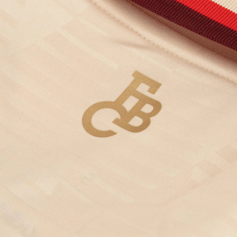 Camisa Bayern de Munique III 24/25 - Torcedor Adidas Masculina - Bege com detalhes em vermelho