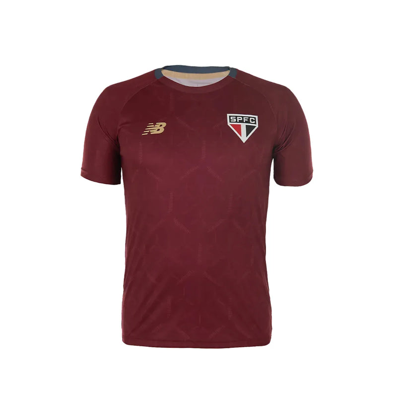 Camisa São Paulo New Balance 2025 Treino Bordô - Masculino