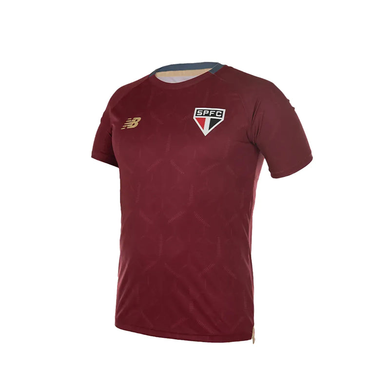 Camisa São Paulo New Balance 2025 Treino Bordô - Masculino