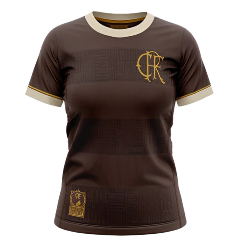 Camisa Flamengo Consciência Negra 2024/25 Feminina - Marrom