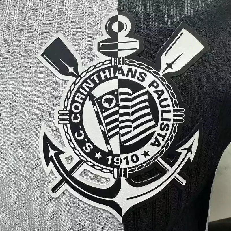 Camisa Corinthians III 24/25 - Jogador Nike Masculina - Branca e preta