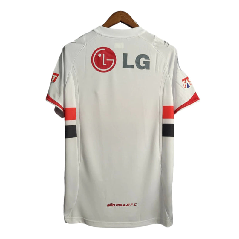 Camisa Retrô São Paulo I 2006 - Masculina Reebok - Branca com detalhes vermelho e preto