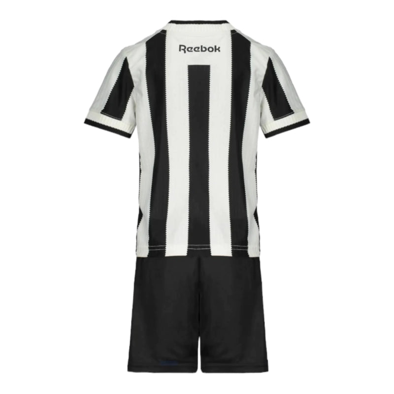 Kit Infantil Botafogo I 24/25 - Reebok - Preto e branco