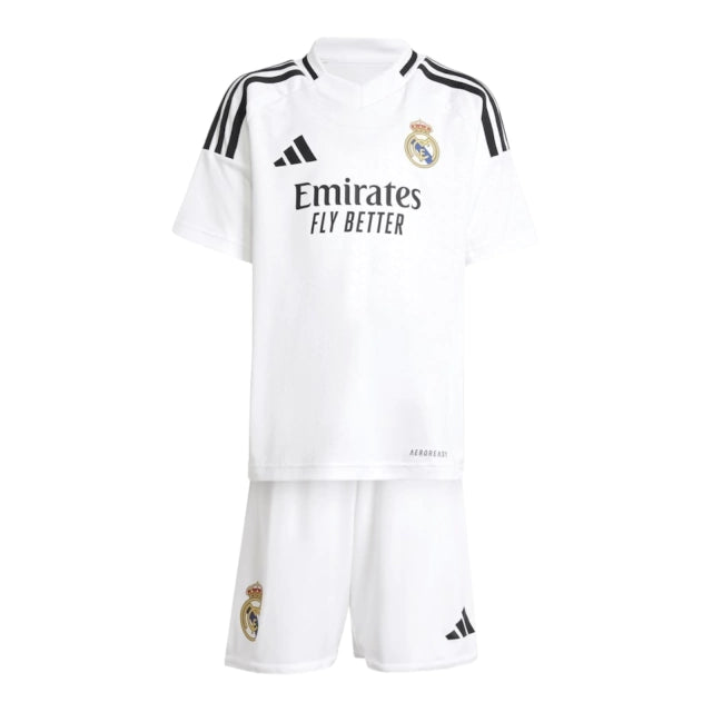 Kit Infantil Real Madrid I 24/25 - Adidas - Branco
