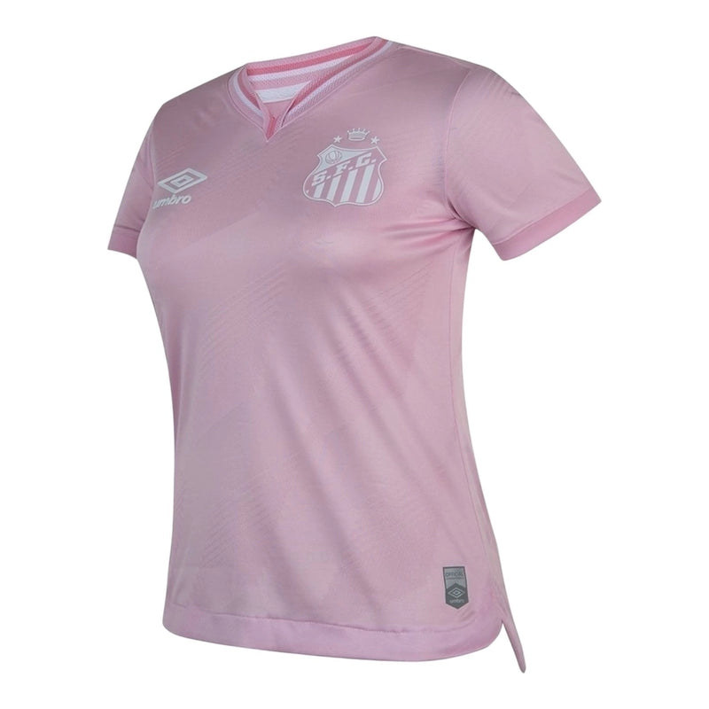 Camisa Santos Edição especial Outubro Rosa 24/25 - Torcedor Umbro Feminina - Rosa
