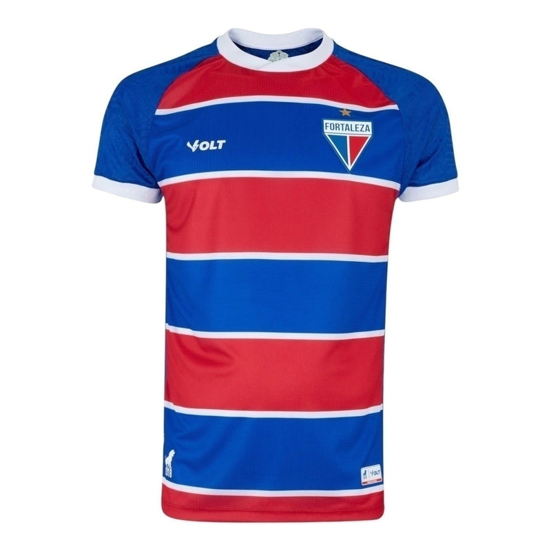 Camisa Fortaleza I 24/25 - Torcedor Volt Masculina - Azul e vermelha com detalhes em branco
