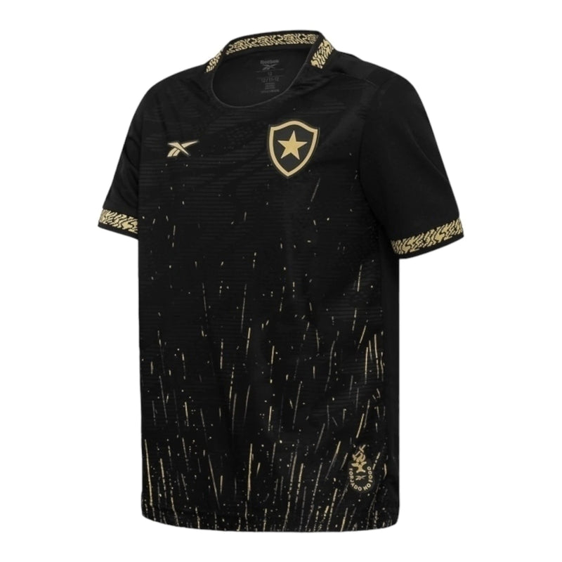 Camisa Botafogo II 24/25 - Torcedor Reebok Masculina - Preta com detalhes em amarel