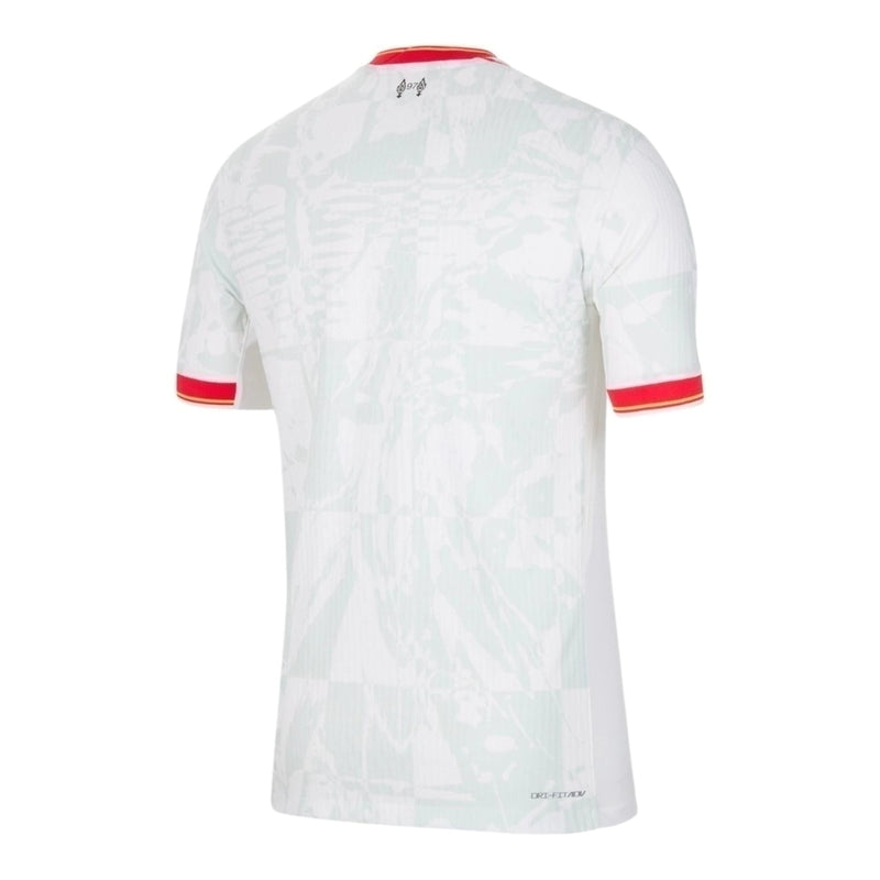 Camisa Liverpool III 24/25 - Torcedor Nike Masculina - Branca com detalhes em vermelho e cinza