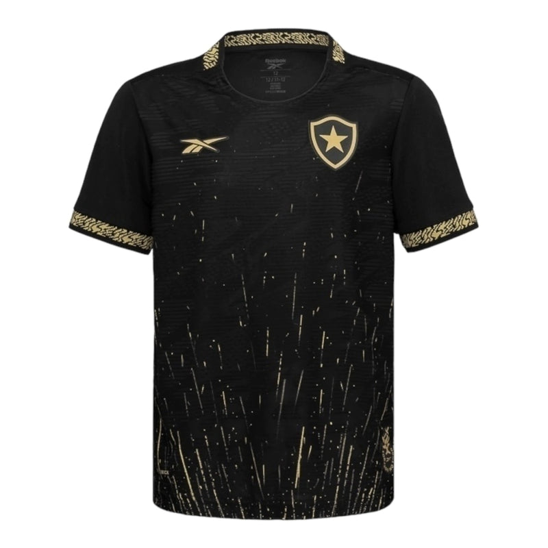 Camisa Botafogo II 24/25 - Torcedor Reebok Masculina - Preta com detalhes em amarel