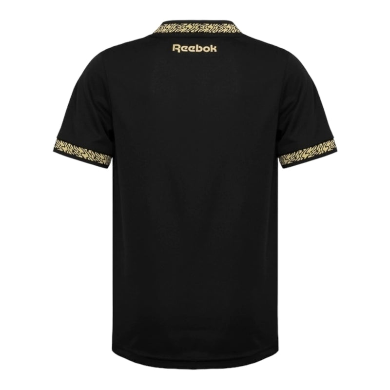 Camisa Botafogo II 24/25 - Torcedor Reebok Masculina - Preta com detalhes em amarel