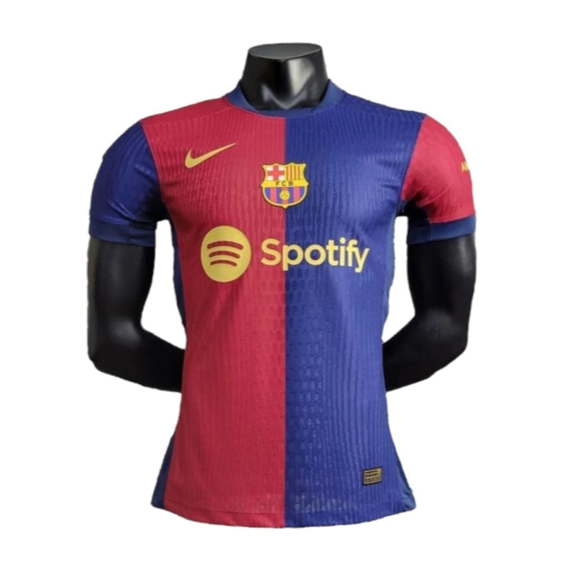Camisa Barcelona I 24/25 - Jogador Nike Masculina - Azul e vermelha