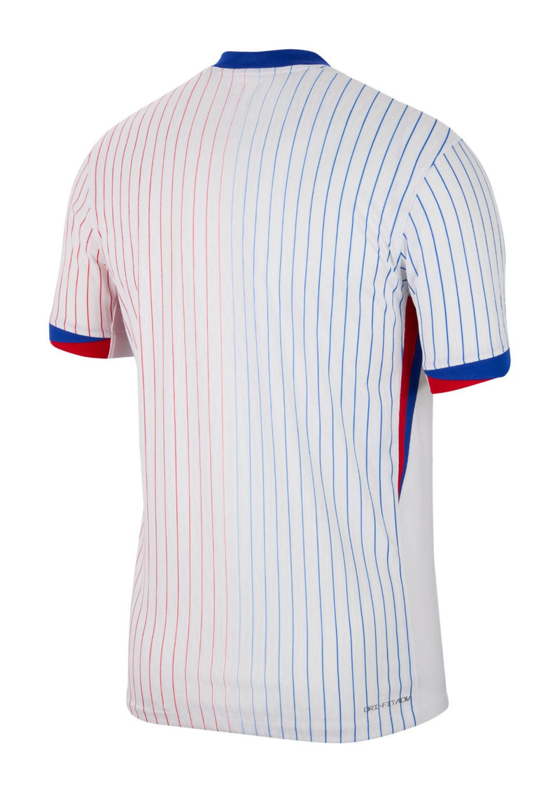 Camisa Seleção da França II 24/25 - Torcedor Nike Masculina - Branca com detalhes em azul e vermelho